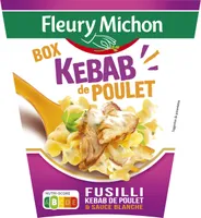 BOX KEBAB de POULET (fusilli kebab de poulet & sauce blanche)