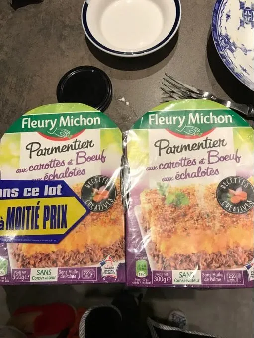 Parmentier Aux Carotte Et Boeuf aux Échalotes