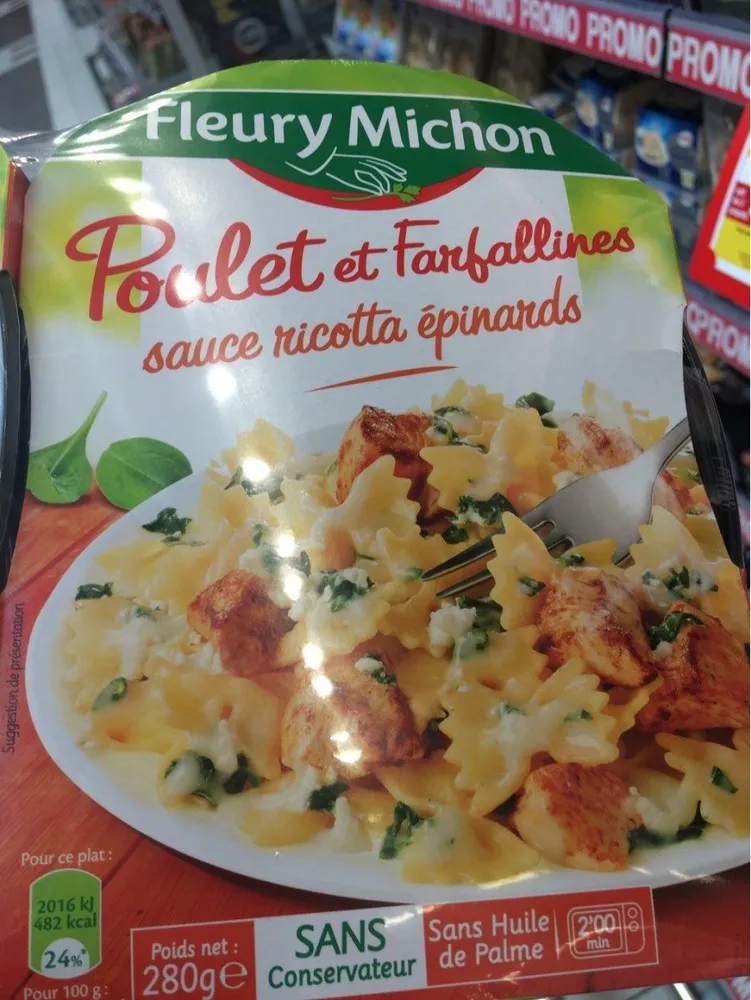 Poulet farfallines