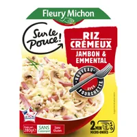 Riz crémeux jambon emmental