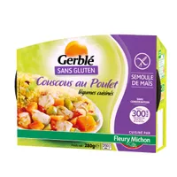 Couscous au poulet légumes cuisinés