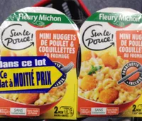 Mini nuggets de poulet et coquillettes au fromage