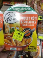 Poulet roti & patatoes sauce blanche