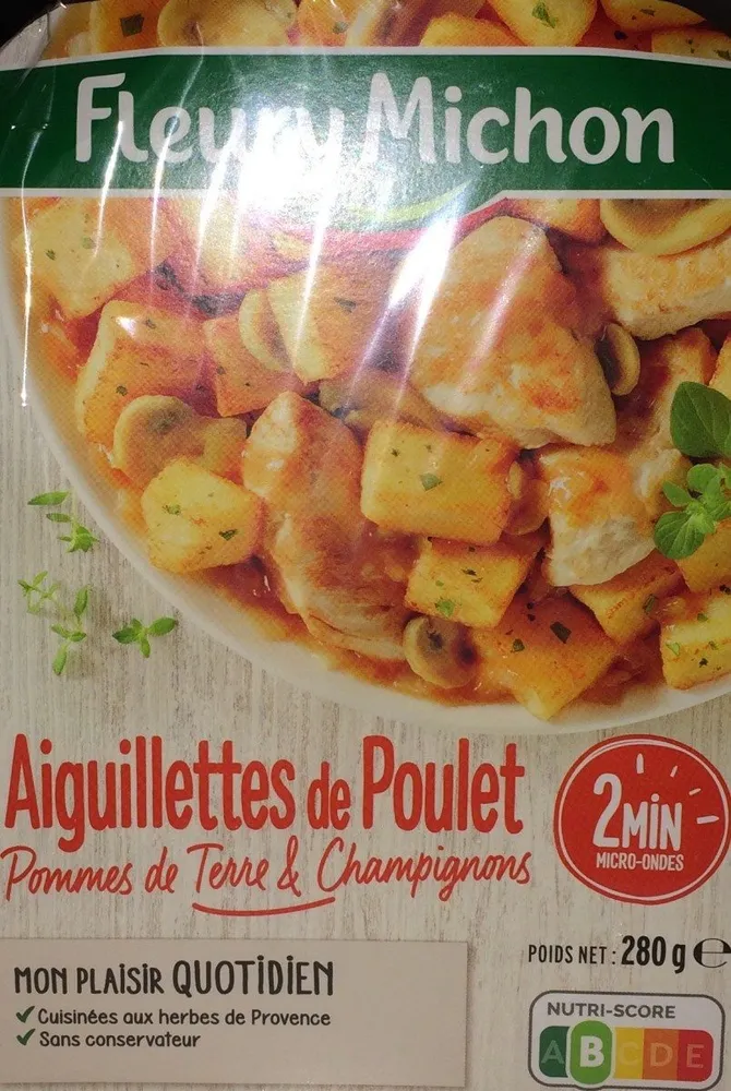 Plats cuisinés poulet pommes de terre