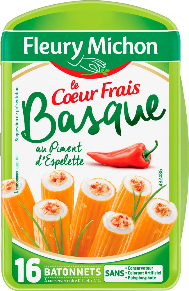 Le Coeur Frais Basque au piment d'Espelette - 16 bâtonnets