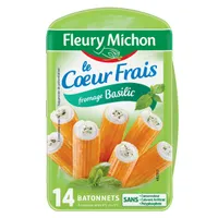 Le Coeur Frais fromage basilic - 14 bâtonnets