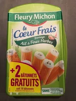 Bâtonnets coeur frais ail fines herbes
