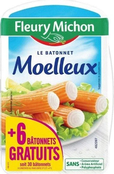 Bâtonnets surimi moelleux