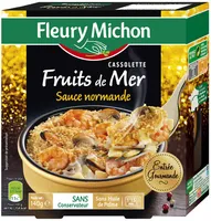 Cassolette de fruits de mer, sauce normande