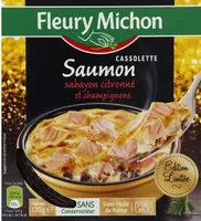 Cassolette Saumon sabayon citronné et champignons