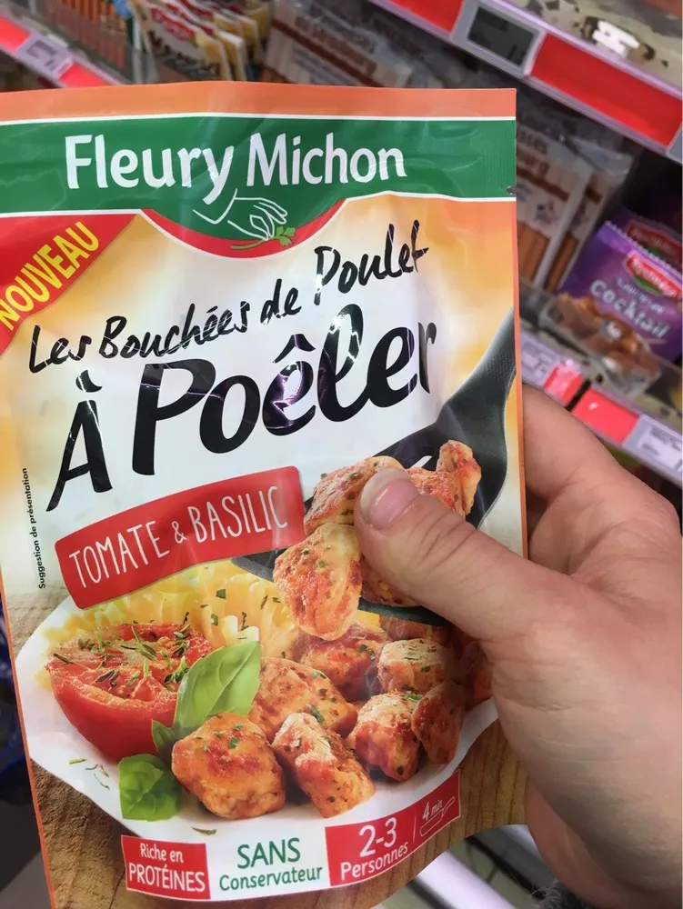 Les Bouchées de Poulet à Poêler - Tomate et Basilic