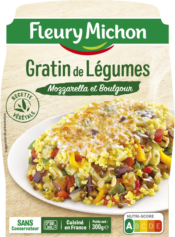 Gratin de Légumes Mozzarella et Boulgour