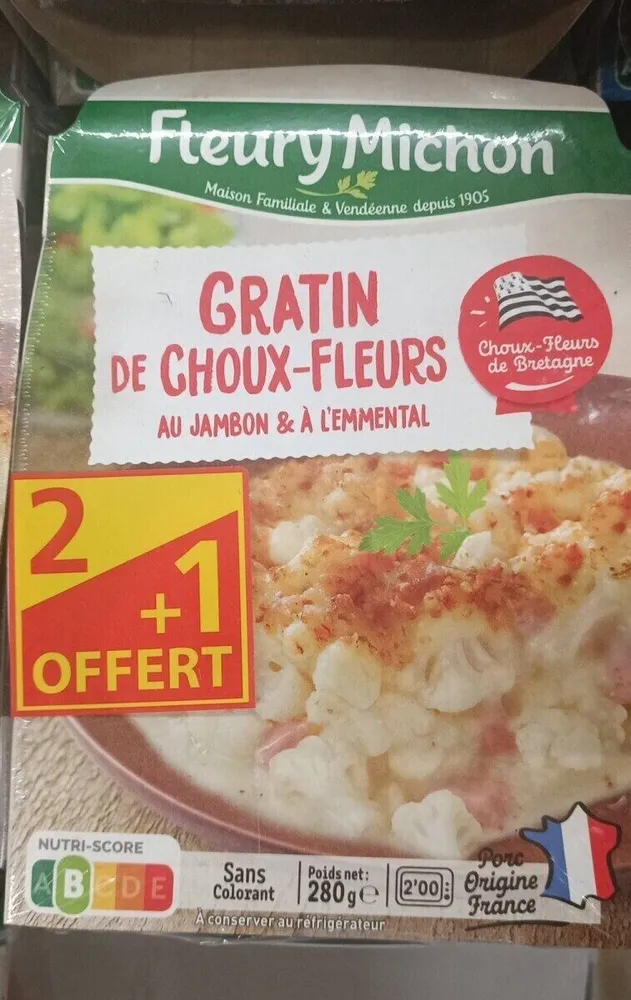 Gratin choux fleurs