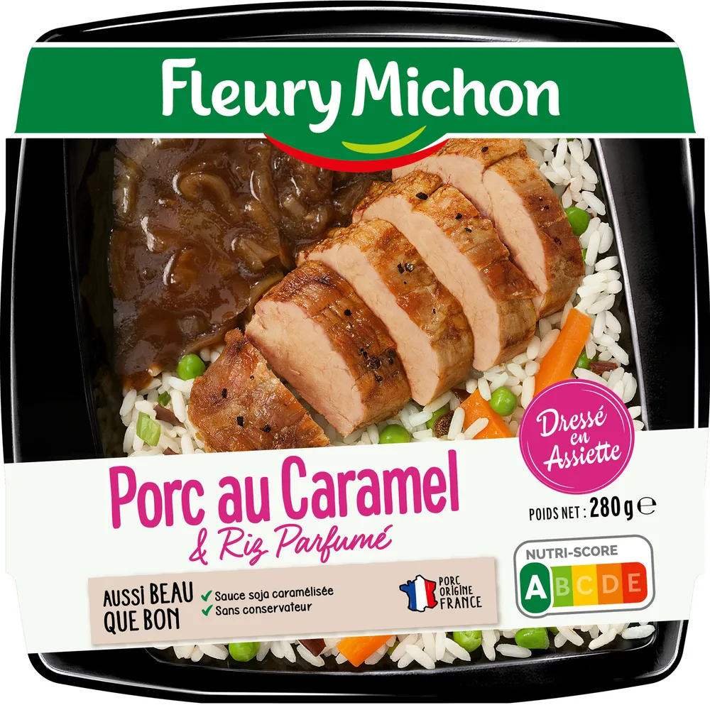 Porc au caramel & riz parfumé