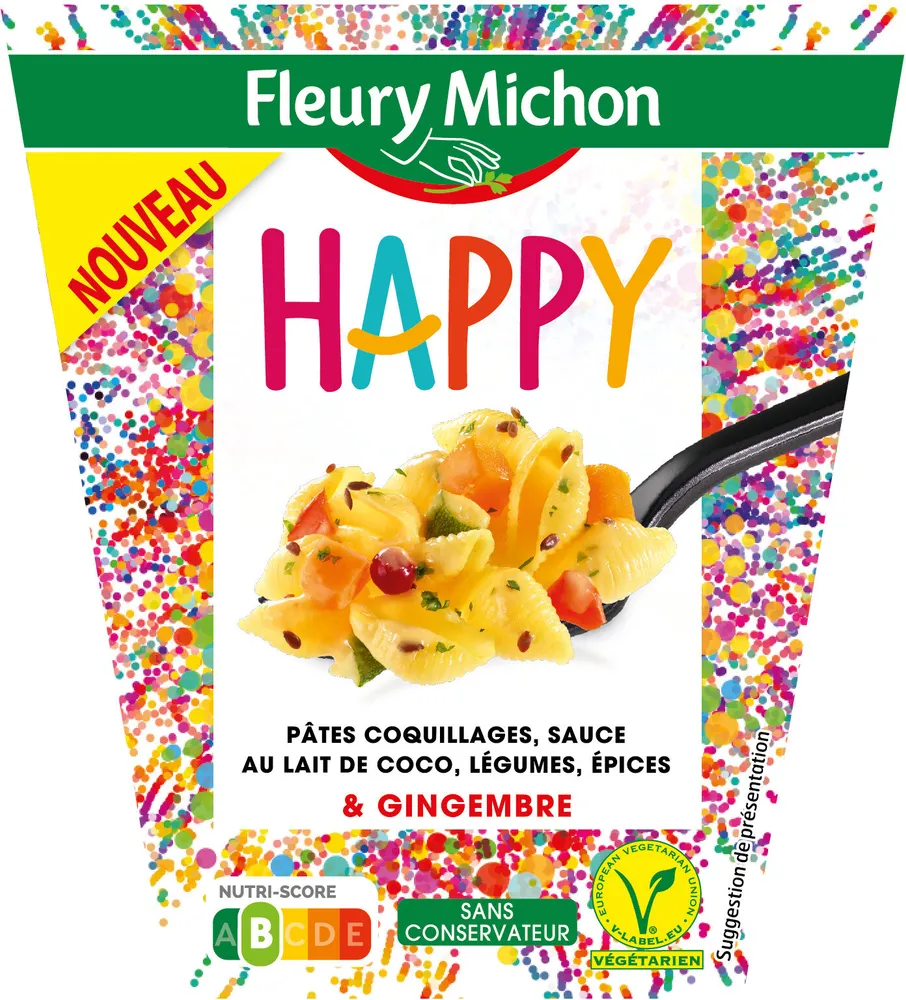 BOX HAPPY - Pâtes coquillages, sauce au lait de coco, légumes, épices et gingembre