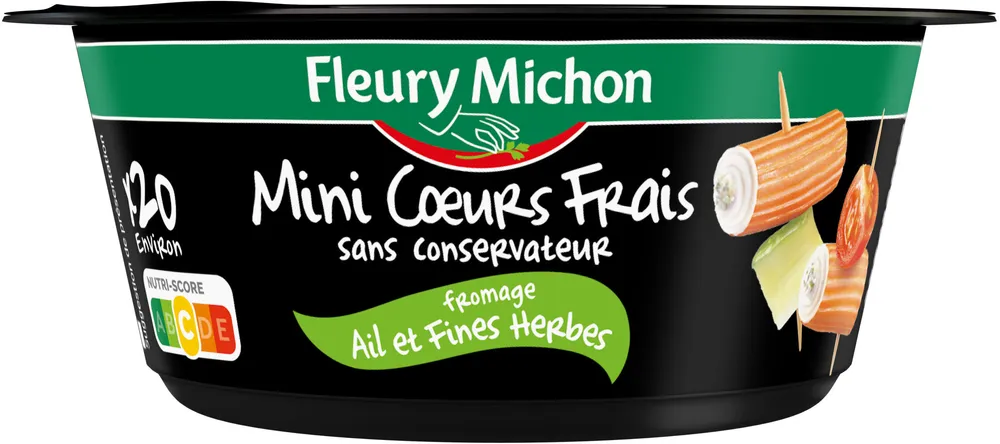 Mini Coeur Frais ail et fines herbes