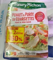 Poulet et puree de courgettes