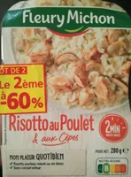 Risotto au poulet et aux cepes
