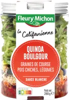 SALAD JAR - La Californienne - Boulgour quinoa, graines de courge, pois chiches, légumes, sauce blanche