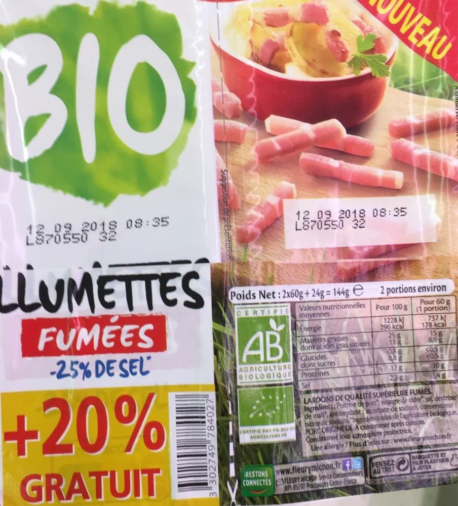 Allumettes fumees bio