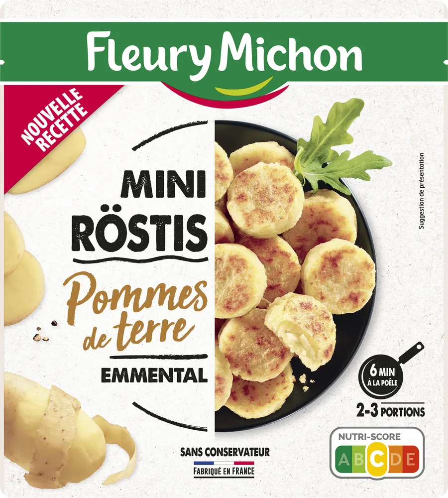 Mini-Röstis pommes de terre et emmental