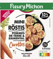 Mini-Röstis pommes de terre & emmental carottes