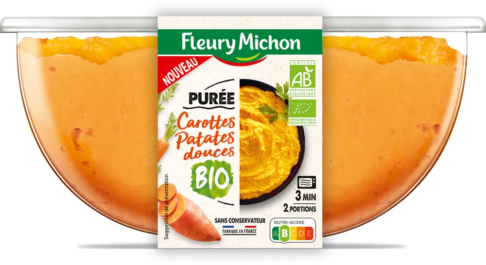 Purée de carottes et patates douces BIO