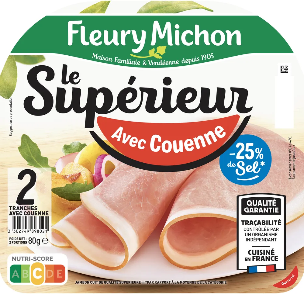 Le Supérieur - avec Couenne -25% de sel*