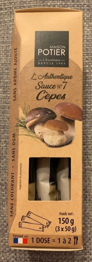 L'authentique sauce N7 Cèpes