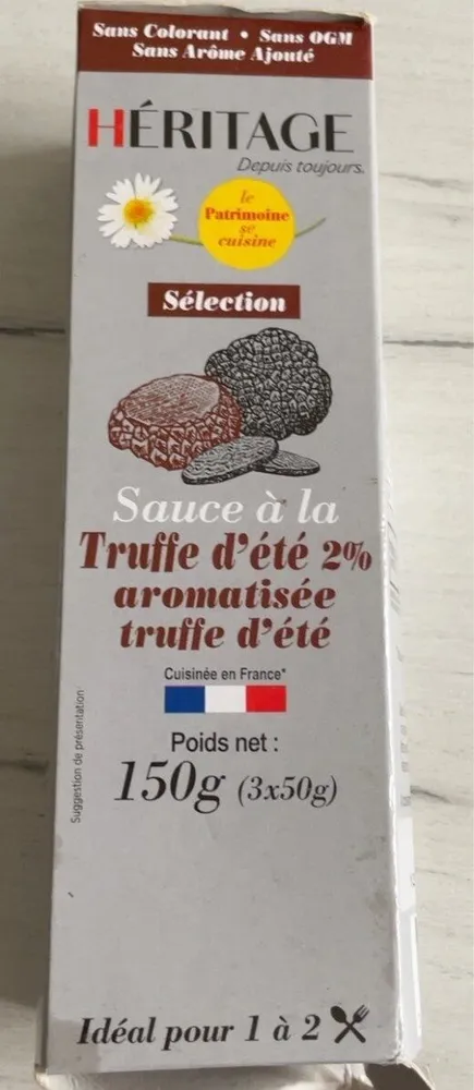 Sauce à la truffe d’été 2% aromatisée truffe d’été