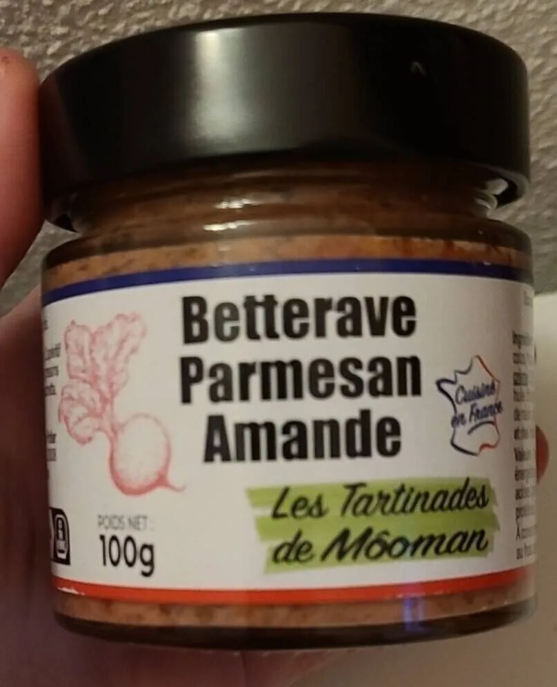 Tartinade betterave parmesan amandes