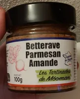 Tartinade betterave parmesan amandes