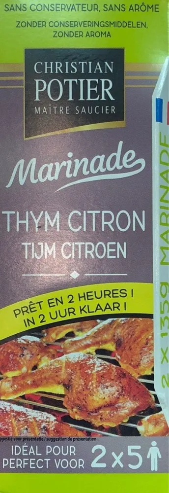 Marinade Thym Citron