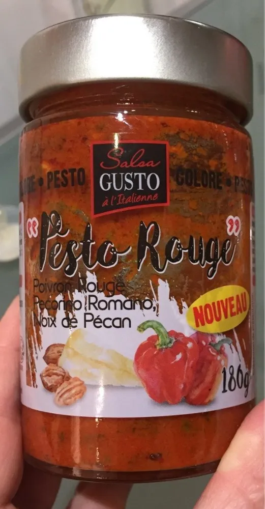 Pesto Rouge Poivron Rouge pecorino Romano noix de pecan
