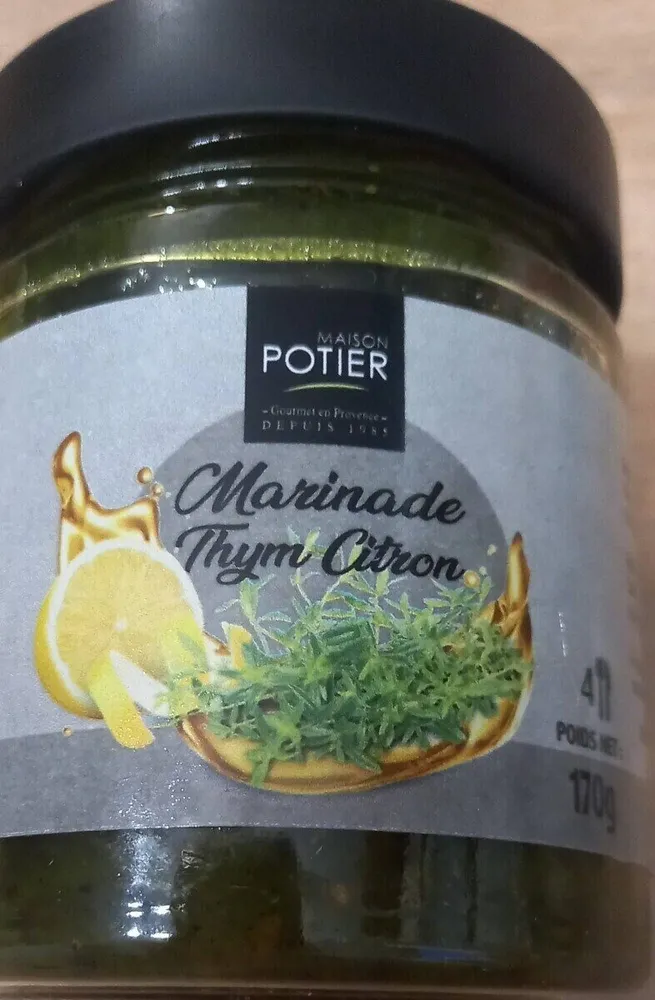 Marinade thym citron
