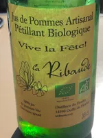 Jus de pommes artisanal petillant biologique