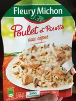 Poulet et risotto aux cepes