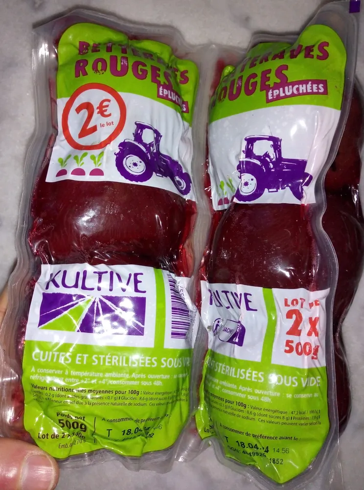 Betteraves Rouges épluchées