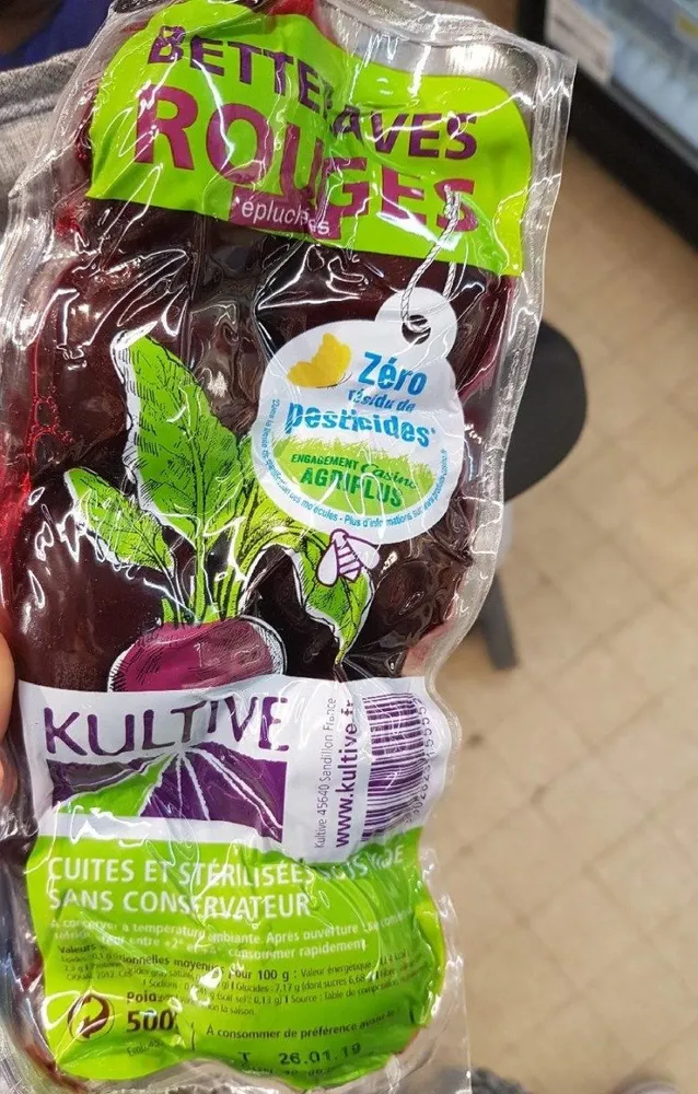 Betterave rouge epluchées