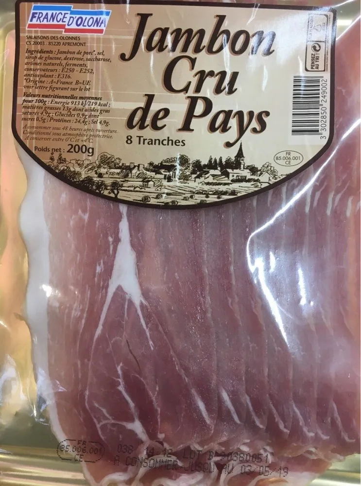 Jambon cru de pays