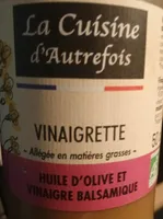 Vinaigrette huile d'olive et vinaigre balsamique