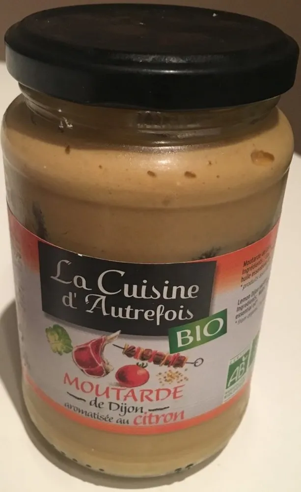 MOUTARDE DE DIJON AROMATISE AU CITRON