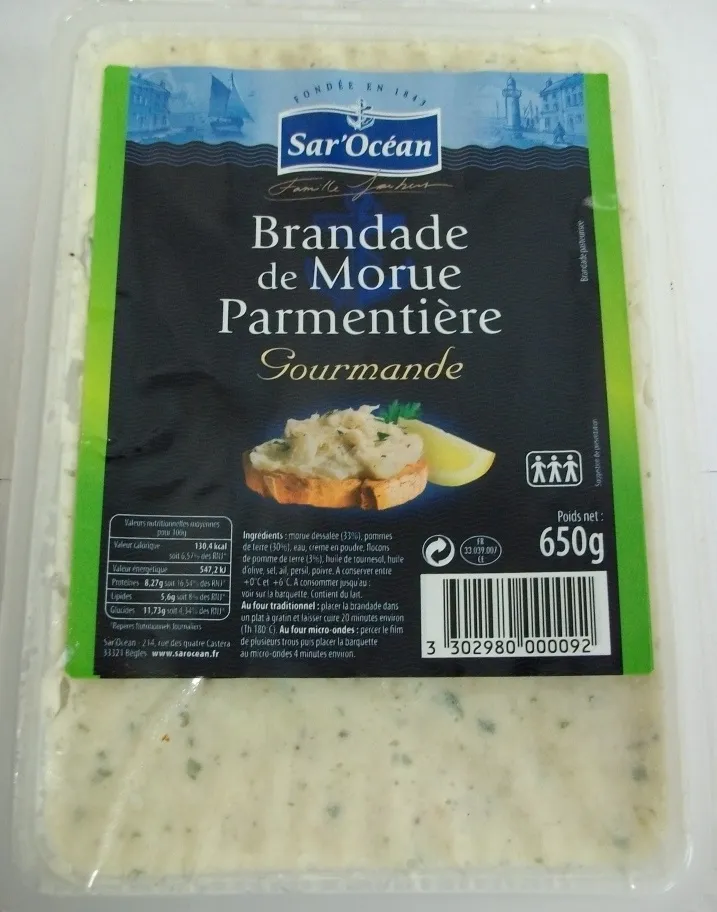 Brandade de Morue Parmentière gourmande