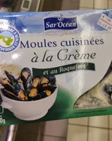Moules cuisinées à la crème et au Roquefort