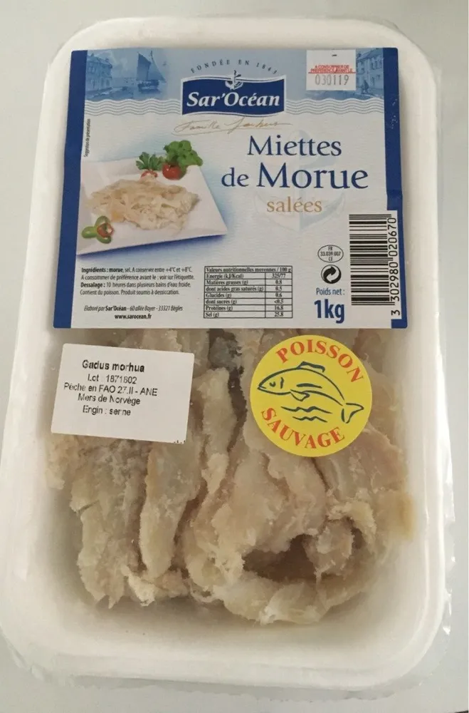 Miette de morue