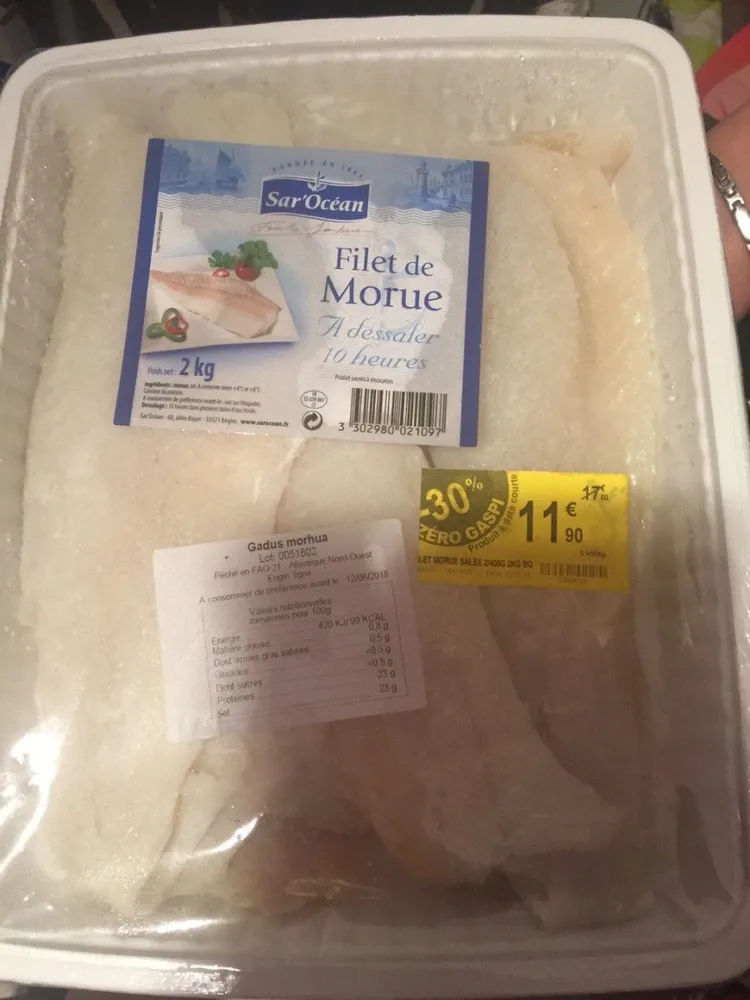 Filet de morue
