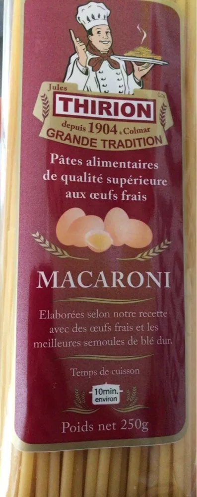 Pates alimentaires de qualite superieure aux oeufs frais