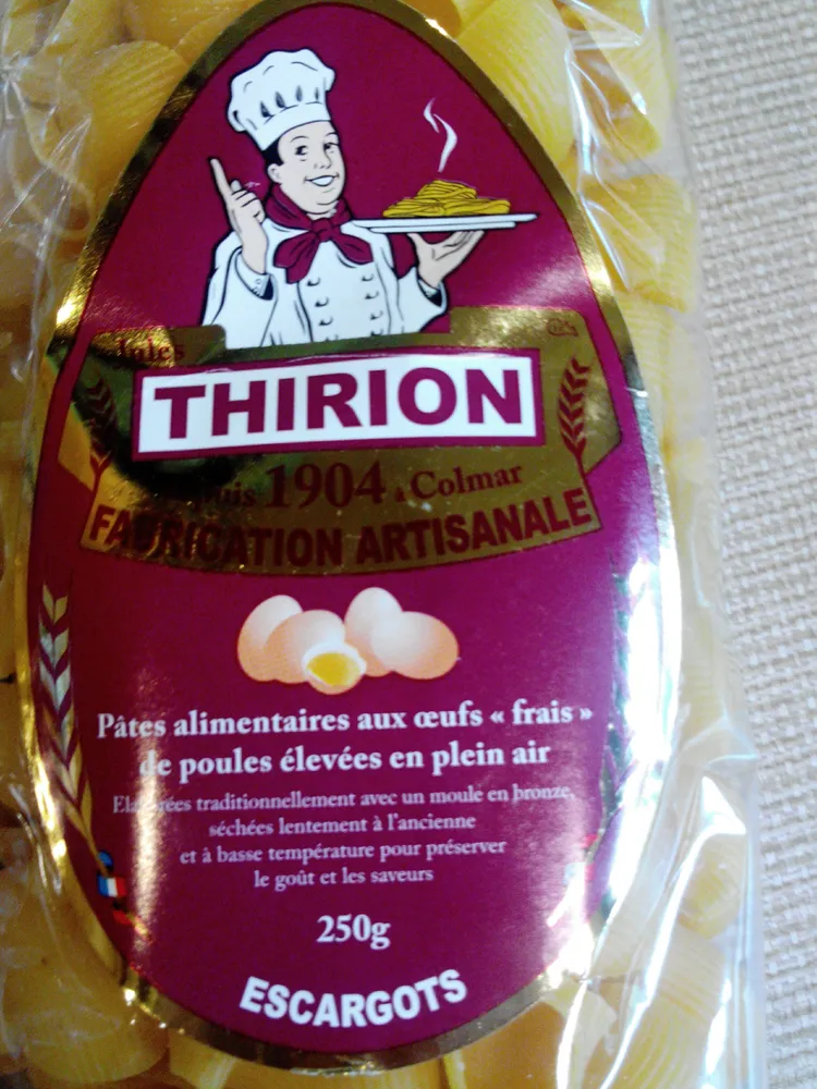 Pates escargots THIRION