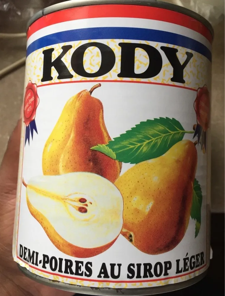 Demi-Poire au sirop léger