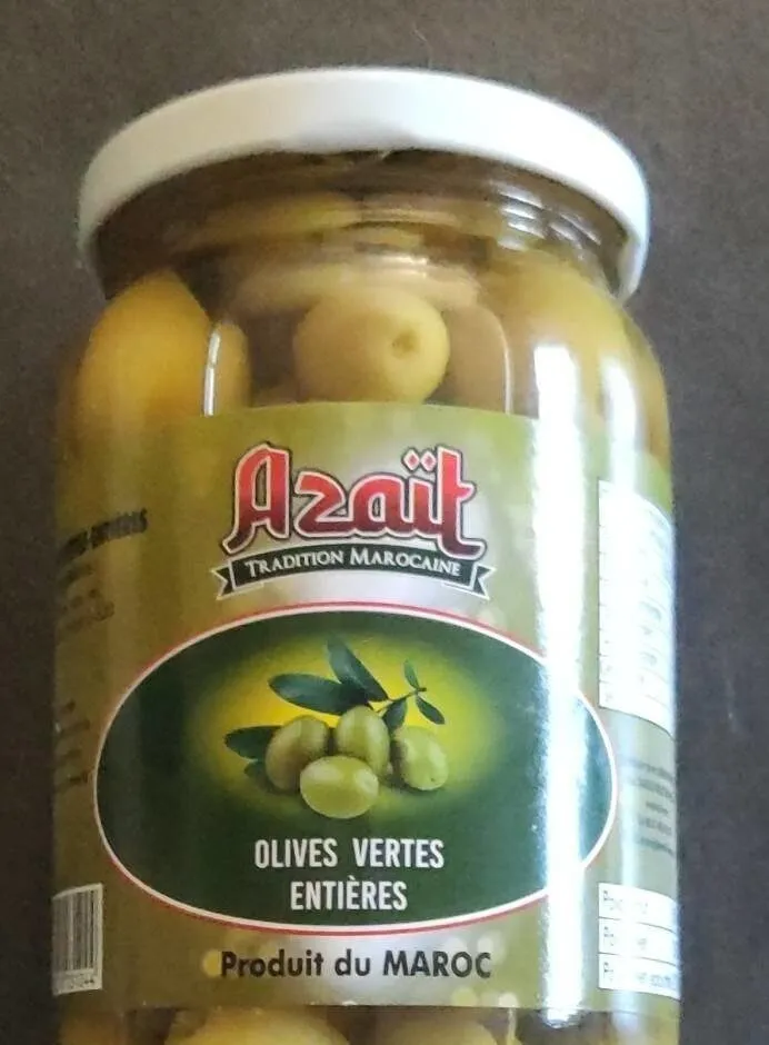 Olives vertes entières